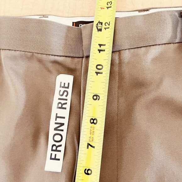 Dockers Men's Brown Pants Size 36x32 Flat Front Mid Rise Straight Leg Cotton - Picture 11 of 12